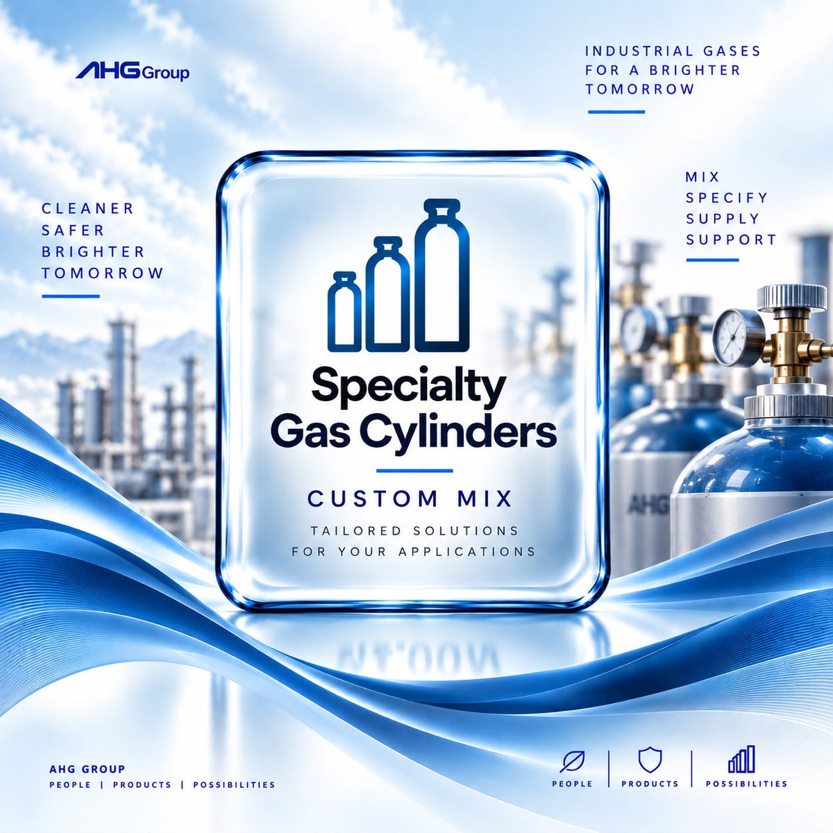 Specialty Gas Cylinders — Custom Mix